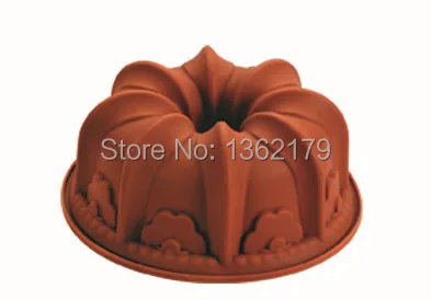 

free shipping DIY Christmas Cake tools bundt cake pan silicone bundt cake mold