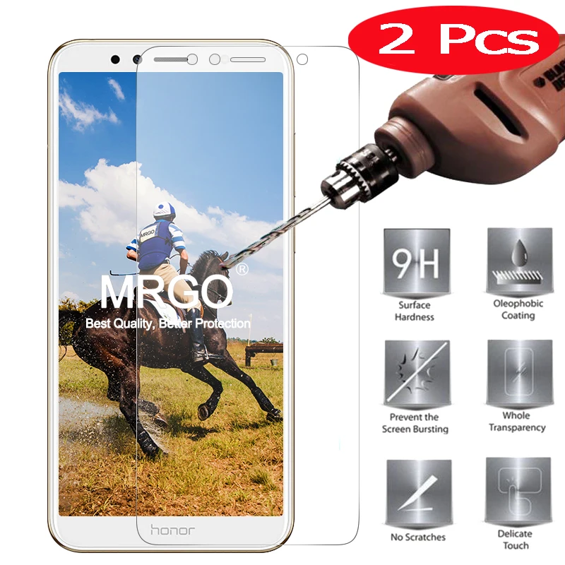 

2Pcs Safety Glass for Huawei Honor 7C 7A Glass 2.5D on for Honor 7A Pro Protective Glass for Huawei Honor 7A 7C Screen Protector