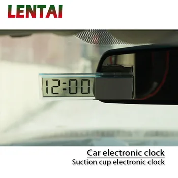 

LENTAI For Ford focus 2 3 mk2 fiesta ranger Renault megane 2 3 duster Mini cooper 1PC Car Clock Suction Cup LCD Display Digital