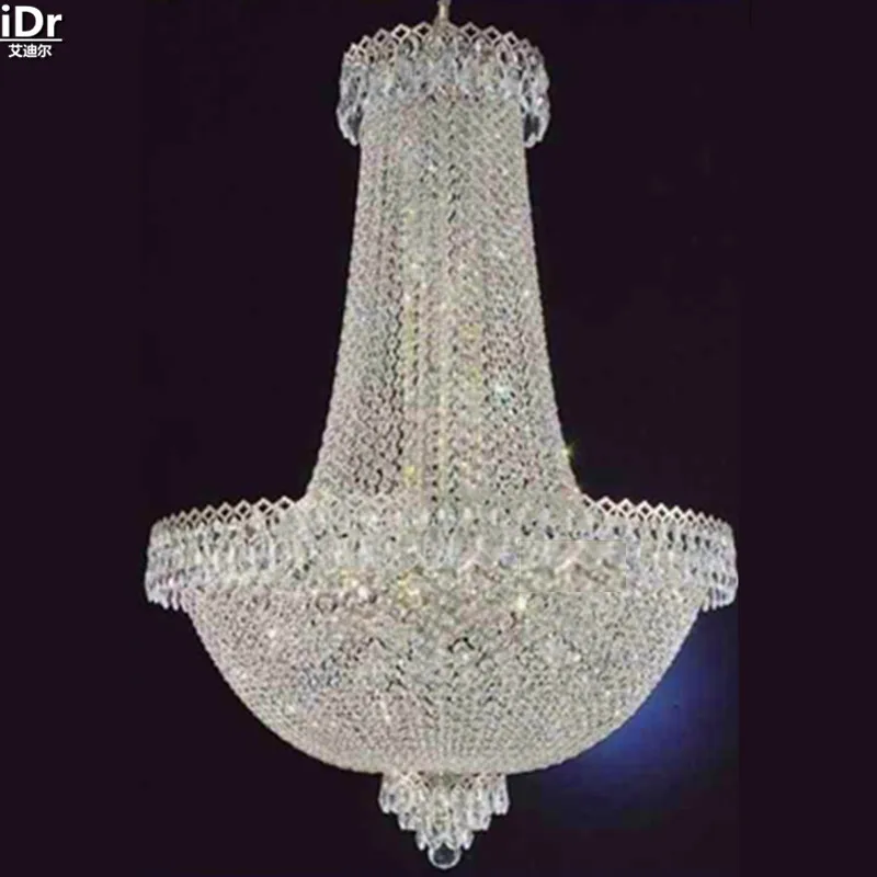 

gold Chandeliers crystal lamp chandelier chrome hall fashion lamp dining room lamp D80cmx H110cm