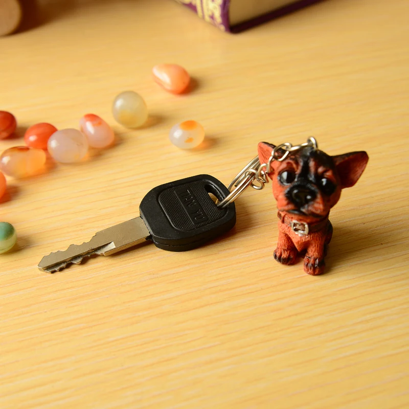 Buy 2017 Lovely Doberman Dog Keychain Animal Dogs Key