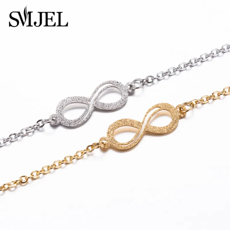 SMJEL Forever Love Бесконечность Кулон Браслеты для пар браслет со знаком бесконечности Femme Мода бесконечные Подвески рождественские подарки