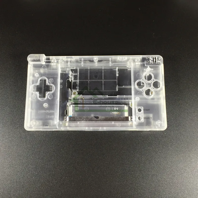 Прозрачный белый/черный корпус чехол полный комплект замена для Nintendo DS Lite