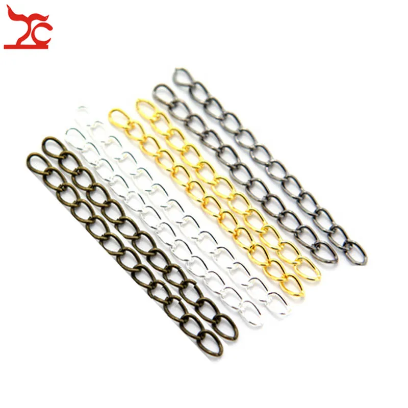 

2.5/3.5/4mm Width Metal Necklace Chain Gold Silver Iron Rolo Link Chain Cable Open Link Jewelry Finding DIY Making Chain 2M/lot
