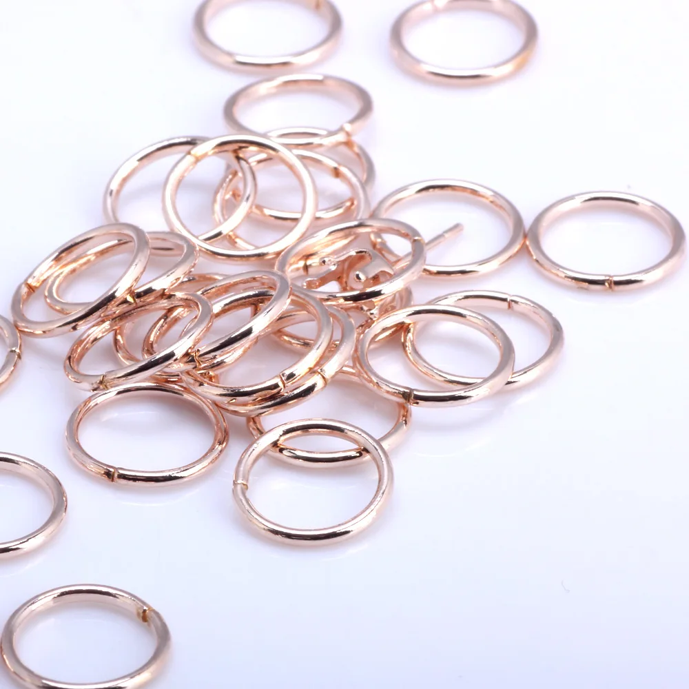OlingArt открытый прыжок кольцо 5 мм/6 мм/7 мм/8 мм/10 мм звено петля розовое золото DIY ювелирных изделий разъем