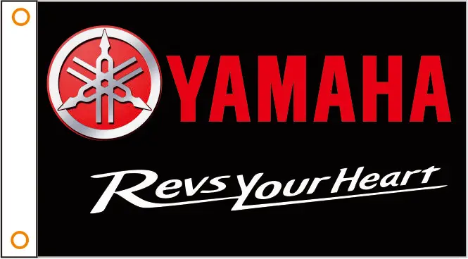 

custom flag Motorcycle flag YAMAHA banner 3x5ft 100D poliester 01