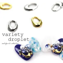 50 шт./упак. Япония 3D художественного украшения ногтей, металл, Kawaii разнообразие в форме капель аксессуары для маникюра Запчасти «Сделай Сам наклейки для ваших ноготков