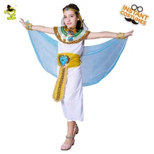 Детская египетская Клеопатра костюмы египетская принцесса наряды благородный костюм "Королева Египта" платье для девочек маскарад Вечерние производительность