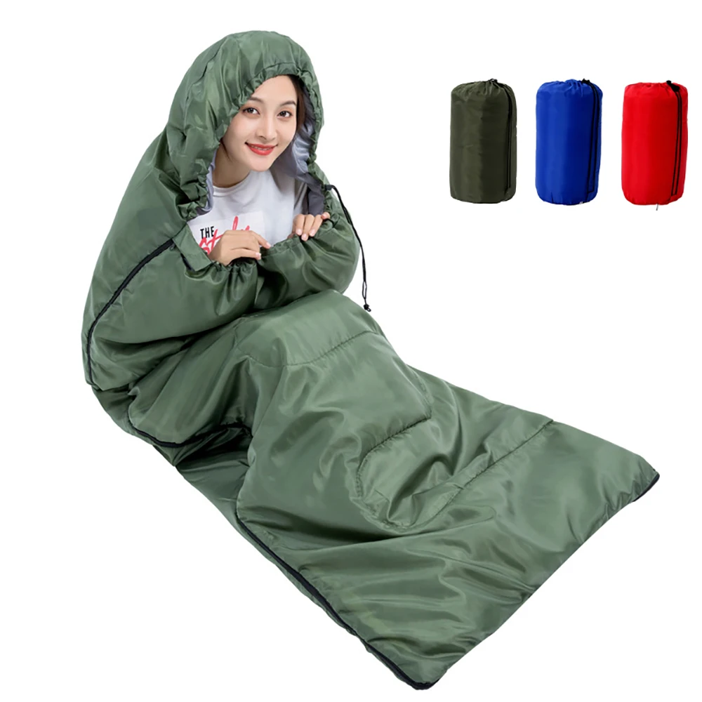  Beach Mat Camping Sleeping Bag Lightweight 4 Season Warm Cold Envelope Backpacking Sleeping Bed Bag