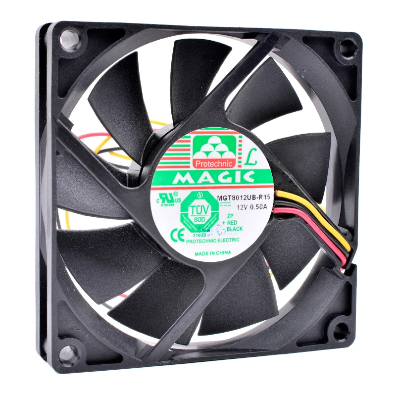 Brand new original MGT8012UB-R15 8cm 8015 80x80x15mm DC12V 0.50A Computer case CPU cooling fan