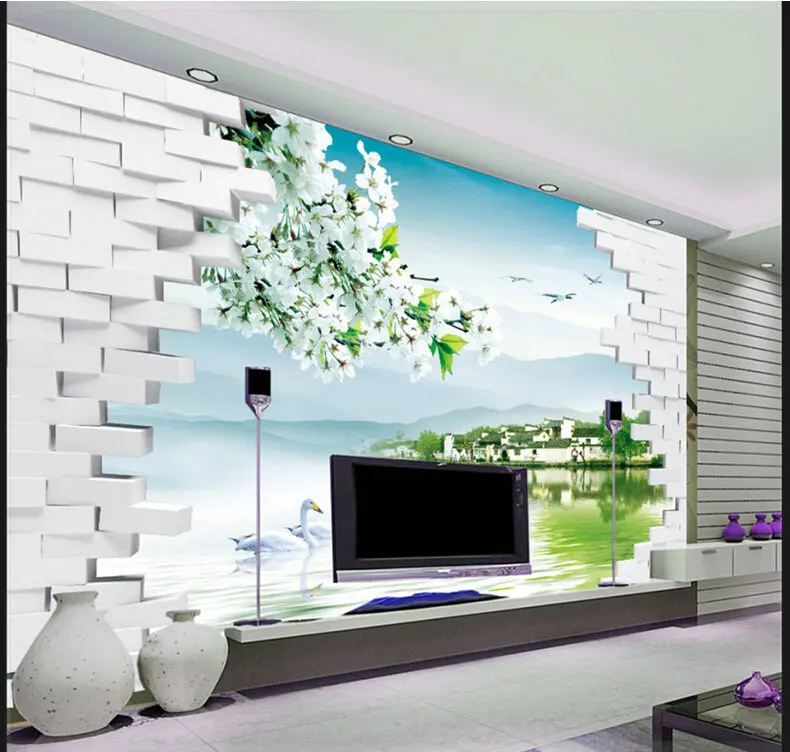 tapeten 3d wandbilder wohnzimmer effekt blumen tapeten 3d wandbilder wohnzimmer effekt blumen
