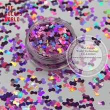 TCA901 Блестки для ногтей персиковый цвет в форме галстука 5 мм размер палитра блесток для дизайна ногтей и DIY принадлежности