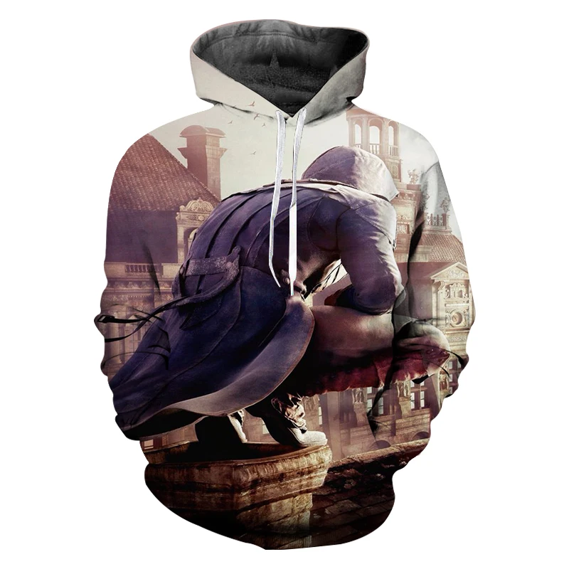 Новый продукт Assassins Creed 3D Принт толстовки костюмы игровой пуловер Новинка уличная