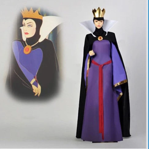 白雪姫悪の女王継母衣装ドレス衣装ハロウィンコスプレ大人クラウン 映画 テレビ衣装 Aliexpress