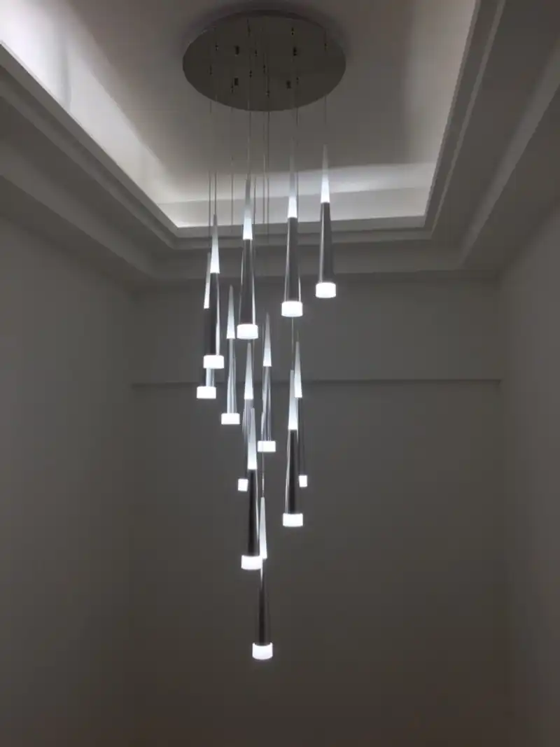 Led Staircase Lighting Spiral Pendant Light Fixture Aisle Hallway