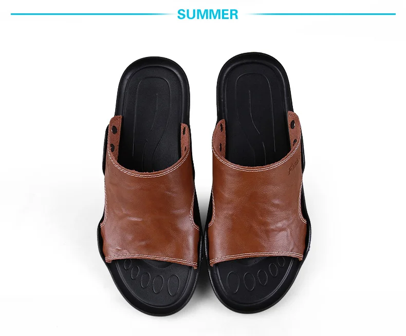 Мужская повседневная обувь; тапочки на плоской подошве; мужские летние сандалии; Высококачественная пляжная обувь; кожаные модные Вьетнамки; zapatos hombre; размеры 38-48