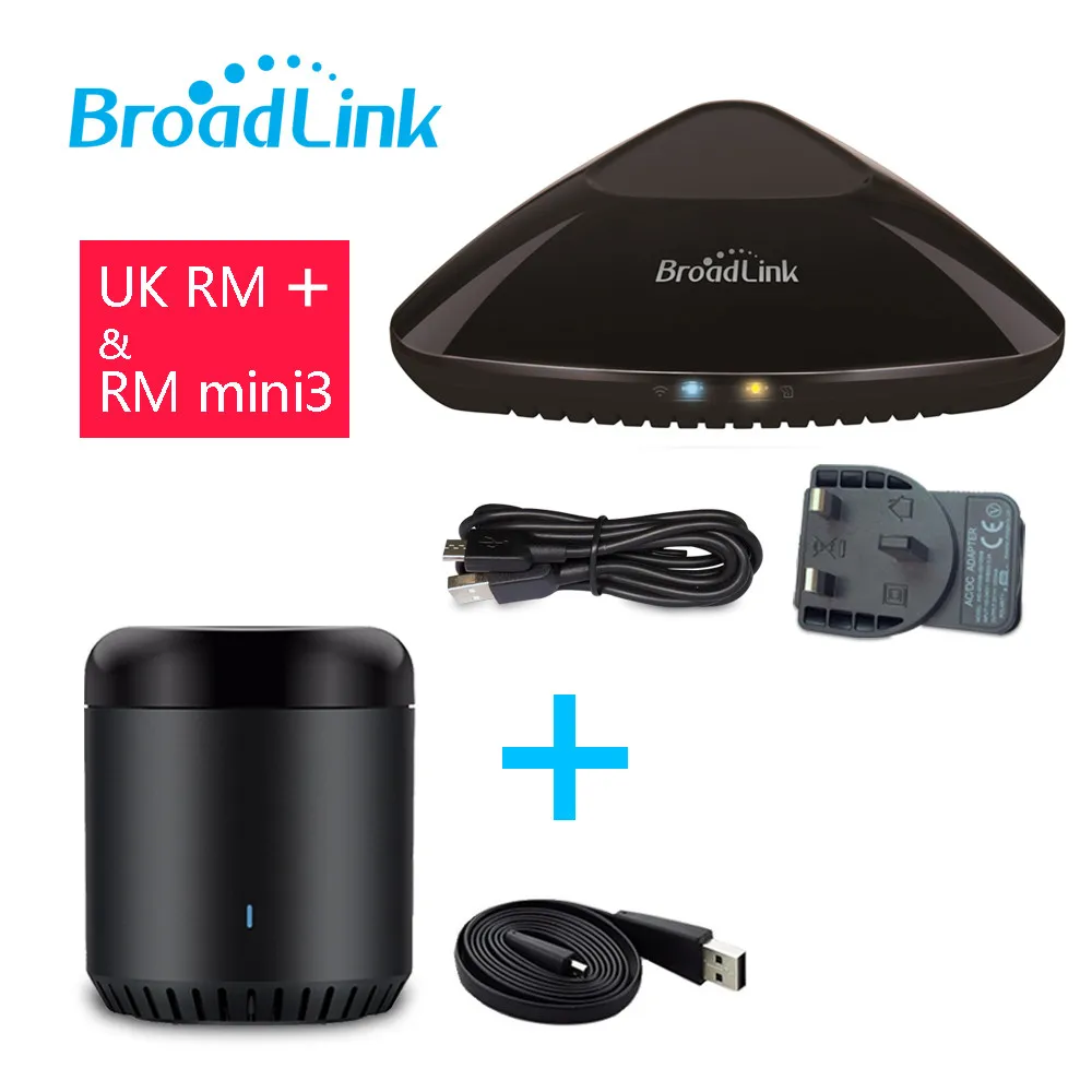 Универсальный пульт дистанционного управления Broadlink RMPro+ или RMmini3 для умного дома, автоматизация Wi-Fi+ IR+ RF управление через IOS Android - Цвет: uk rmpro and rmmini3