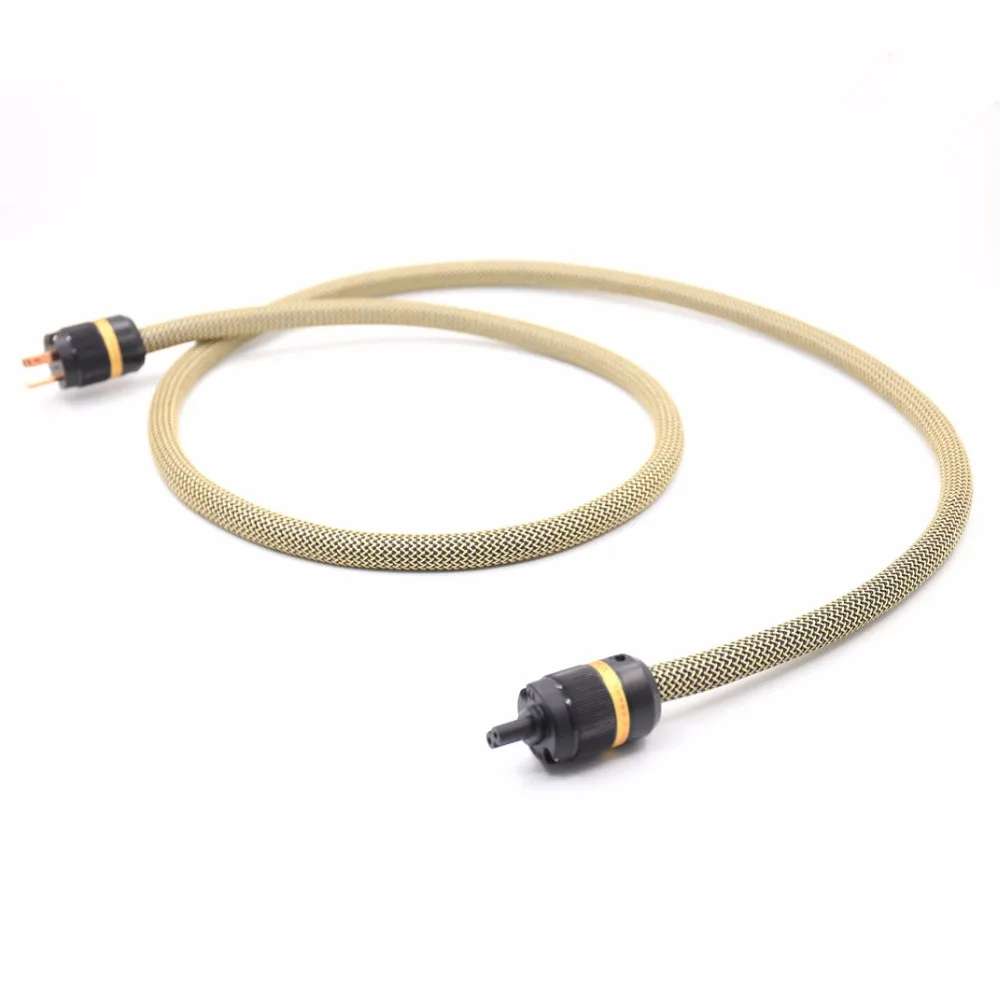 7Audiocrast P111 OCC Чистая медь посеребренный US кабель питания с рисунком 8 C7 Hi Fi IEC