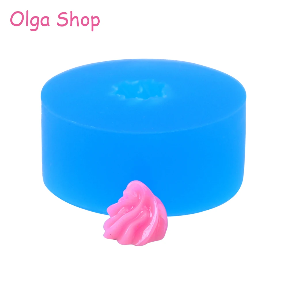 

XYL224 8.9mm Whipped Cream Silicone Mold - for Sugarcraft, Fondant, Miniature Sweets, Candy, Resin, Polymer Clay, Gum Paste, Wax