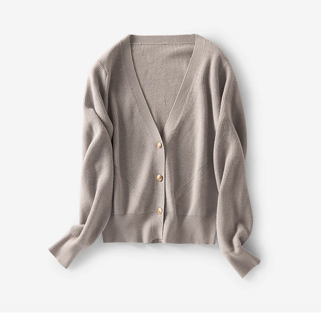 Aliexpress.com : Buy Women Wool Cardigans 80%Merino Wool 20%Fiber V neck Single breasted 