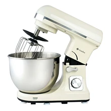 Миксер GEMLUX GL-SM55CR(Мощность 1000 Вт, чаша объемом 5 л, кол-во скоростей 6, съемная чаша, откидная головка, 3 мешалки, материал корпуса- пластмасса