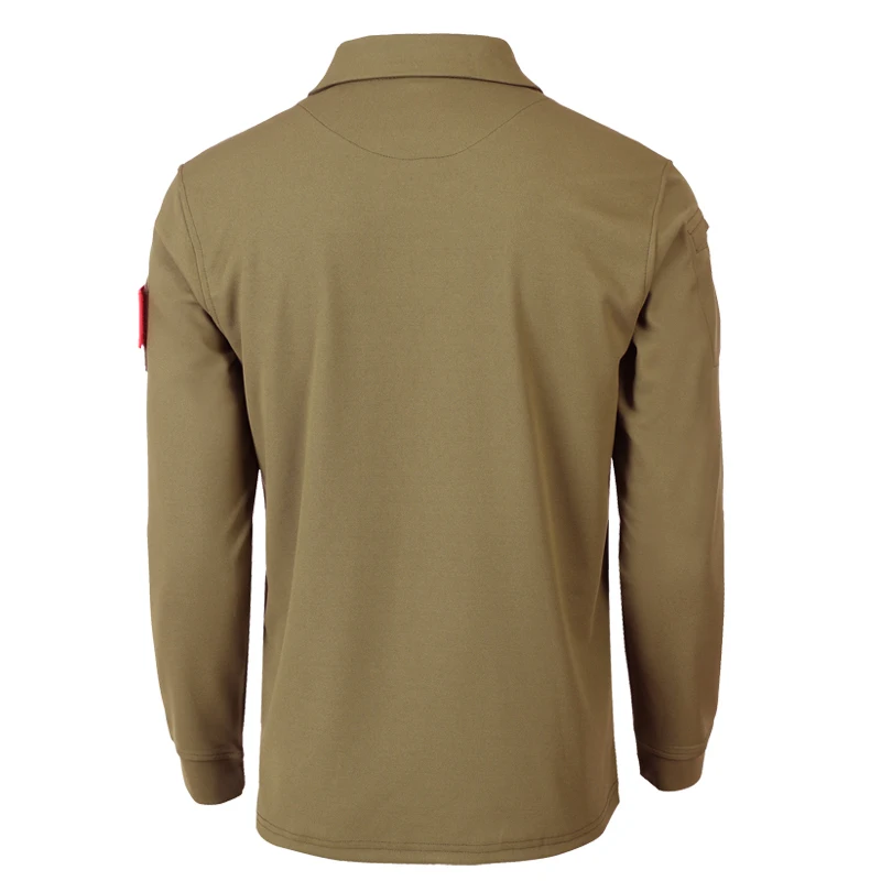 Весенне-осенняя мужская рубашка с длинными рукавами и отворотом, топы, мужская рубашка для альпинизма, походов, физической подготовки, дышащая, боевая, тактическая рубашка