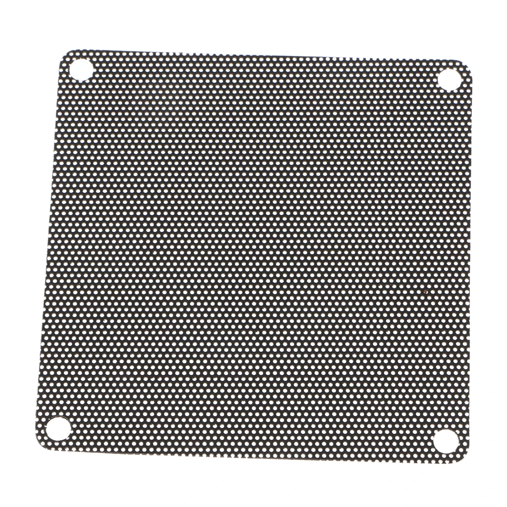 10Pcs Computer PC Dustproof Cooler Fan Case Cover Dust Filter Mesh 8cm Black