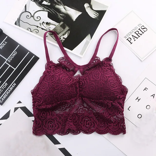 Women Push Up V Neck Lingerie Seamless Lace Women Bra Padded Underwear Sexy Beauty Back Bras 22 LJ0474JR