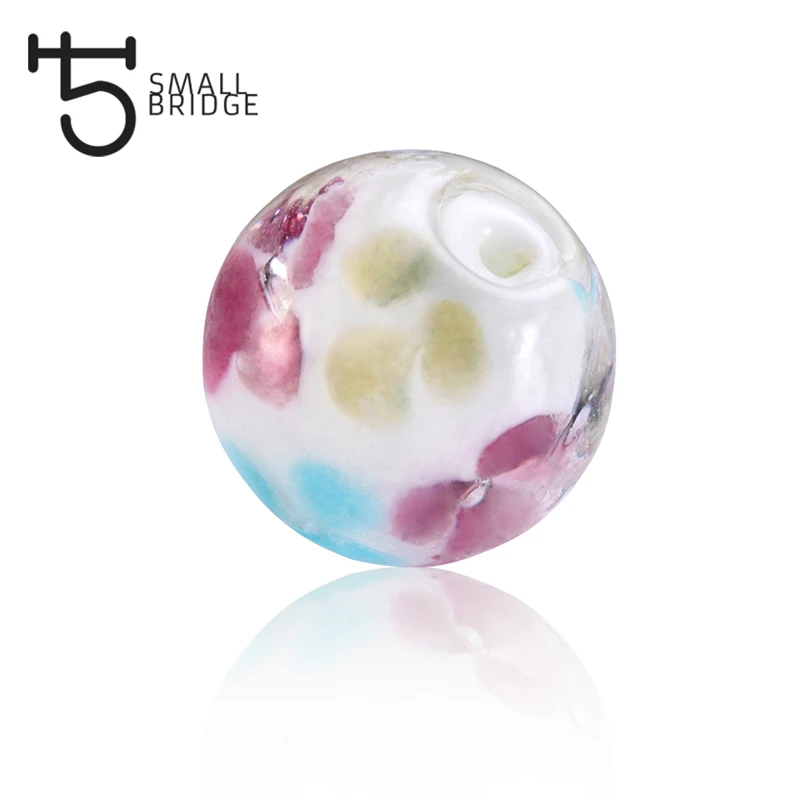 round lampwork beads (5)