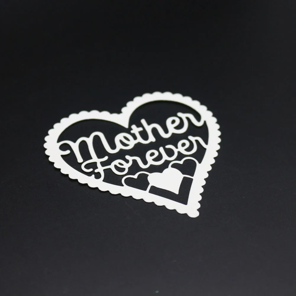 

Mothers Day Metal Cutting Die Stencil for DIY Scrapbooking Decorative Embossing DIY Paper Card making Forever Heart clear stamps