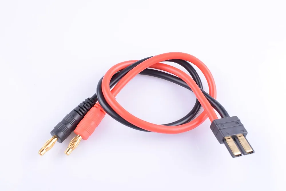 

1 PCS Traxxas TRX Male 12AWG 300mm long Charger Cables Adapter Lead wire with 4.0 Banana bullet Plug