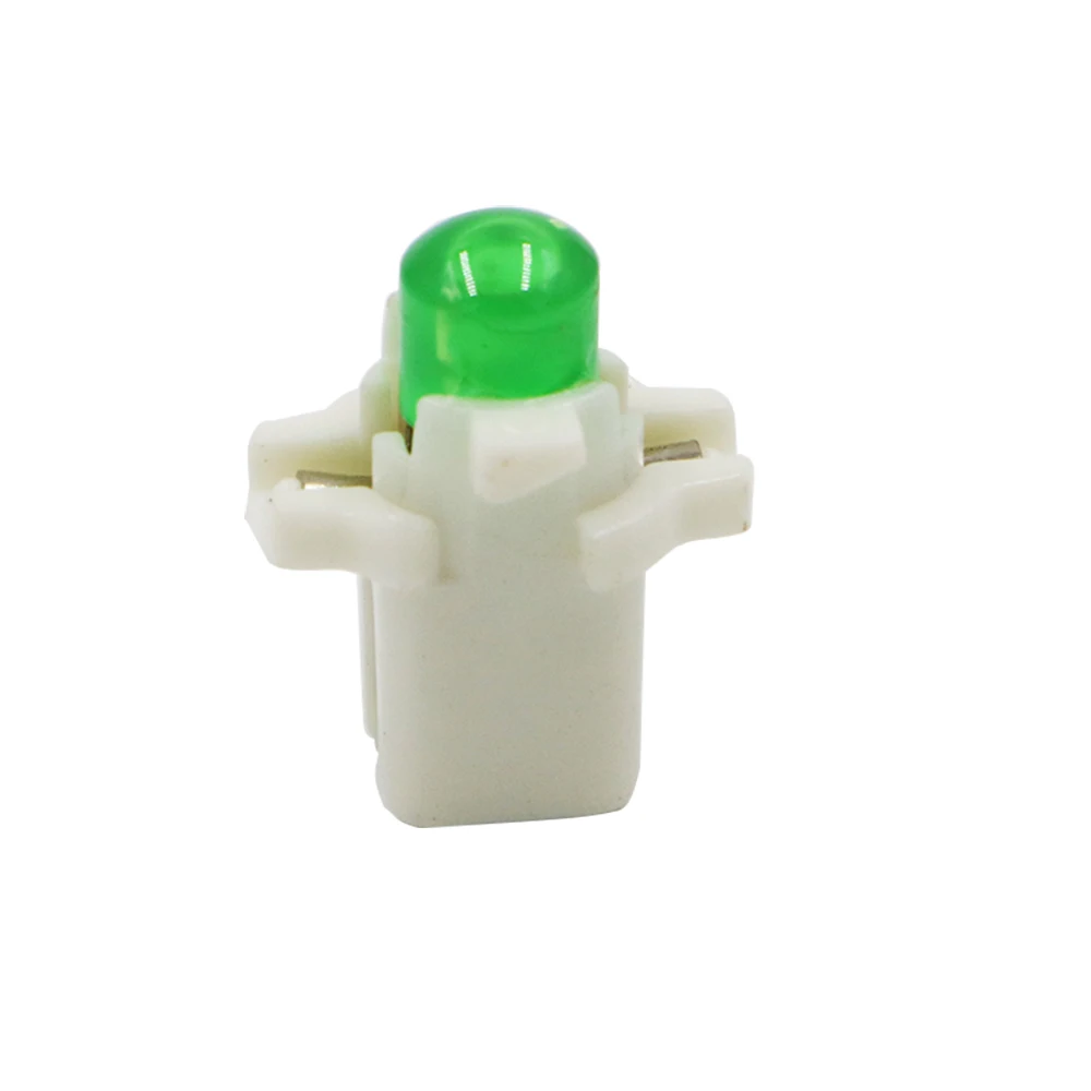 YSY 100 шт. Автомобильные светодиодные лампы T5 B8.3 1 smd cob клиновидные 1SMD белый красный