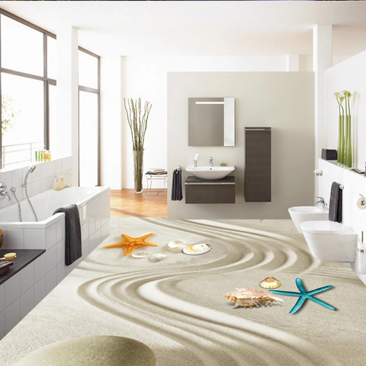 Hd 3d床壁紙カスタム砂浜防水塩ビ壁紙リビング ルーム壁画壁紙 Floor Wallpaper 3d Floor Wallpaperwaterproof Pvc Wallpaper Aliexpress