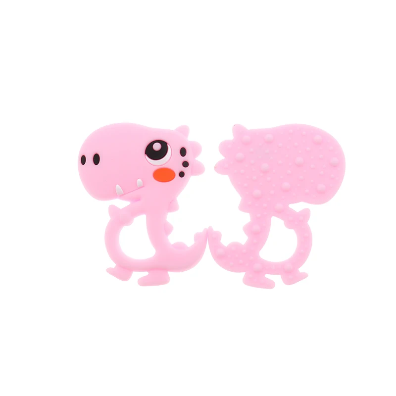 Bpa Free 10pc Cute Dinosaur Silicone Baby Teether Pendant Teething Necklace Koala Dragon Food Grade Nursing Gift Unicorn Raccoon