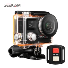 GEEKAM Ультра HD Водонепроницаемая 4K видео экшн-камера 170 градусов 2,0 двойной экран 1080p 60fps WiFi экшн Спортивная камера H8RS