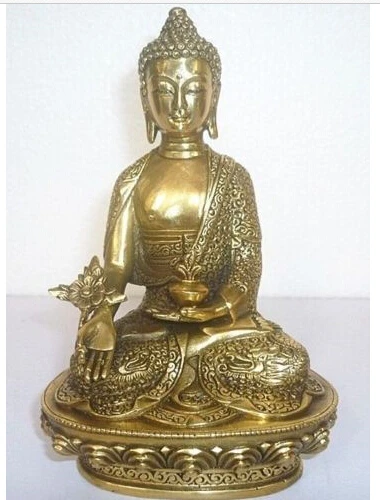 

Tibet Tibetan Buddhism Bronze Medicine Buddha Statue