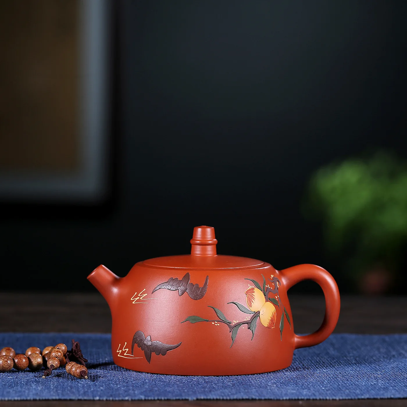 

Dragon Blood Sand Peach Of Immortality Kettle Tam Jun Kungfu Online Travel Tea Set Gift Infusion Of Tea Kettle Wholesale