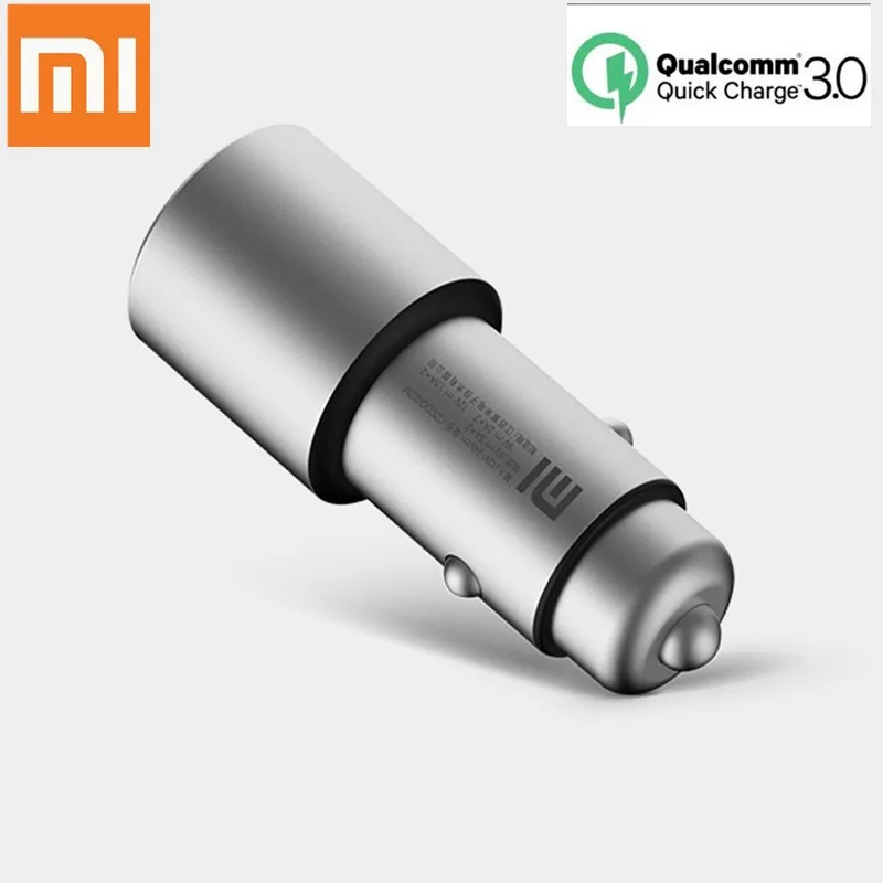 Оригинальное автомобильное зарядное устройство Xiaomi Quick Charge 3,0 Xiomi 5 V/3A Dual USB 9 V/2A 12 V/1.5A для Android iOS для iPhone 7 samsung Xiaomi