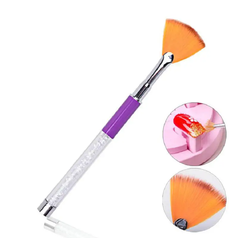 French Tip Nail Brush Black Handle Drawing Painting Pen Design Manicure