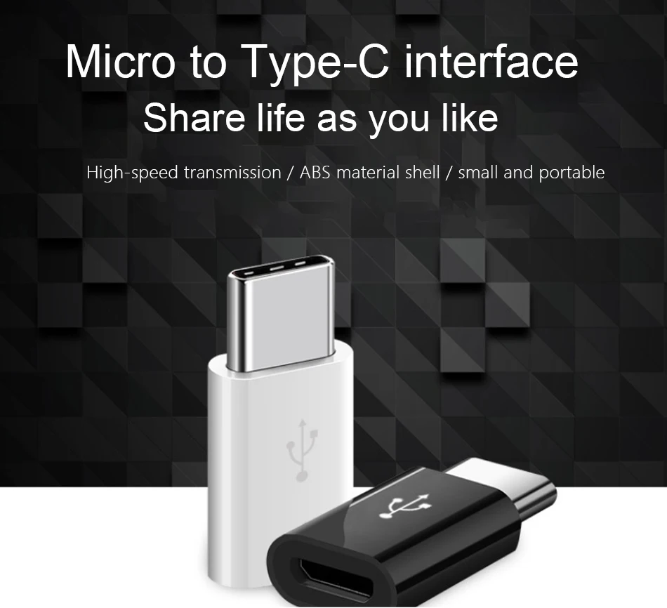 ACCEZZ 2 шт. мобильный телефон адаптер для samsung S9 S8 huawei P20 P10 Xiaomi Micro USB к TypeC мужской разъем OTG брелок адаптер
