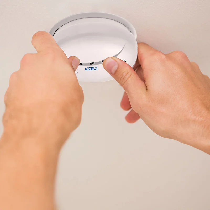 433MHz Portable Alarm Sensors  Wireless Fire Smoke Detector