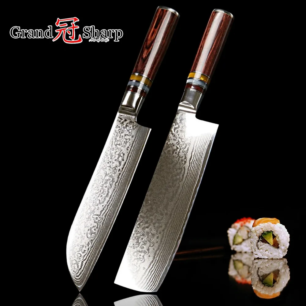 Japanese Knives Kitchen : XINZUO 5 pcs Kitchen knives set Japanese Damascus kitchen ... : Free shipping on prime eligible orders.