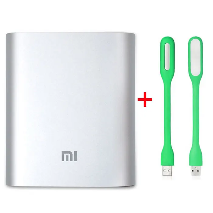 1 компл./лот XiaoMi зарядное устройство 10400 мАч портативное Powerbank внешняя батарея + USB