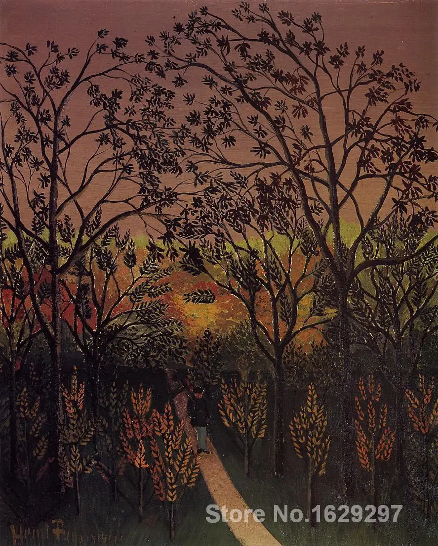 

Modern landscape painting A Corner of the Plateau of Bellevue Henri Rousseau High quality Hand painted