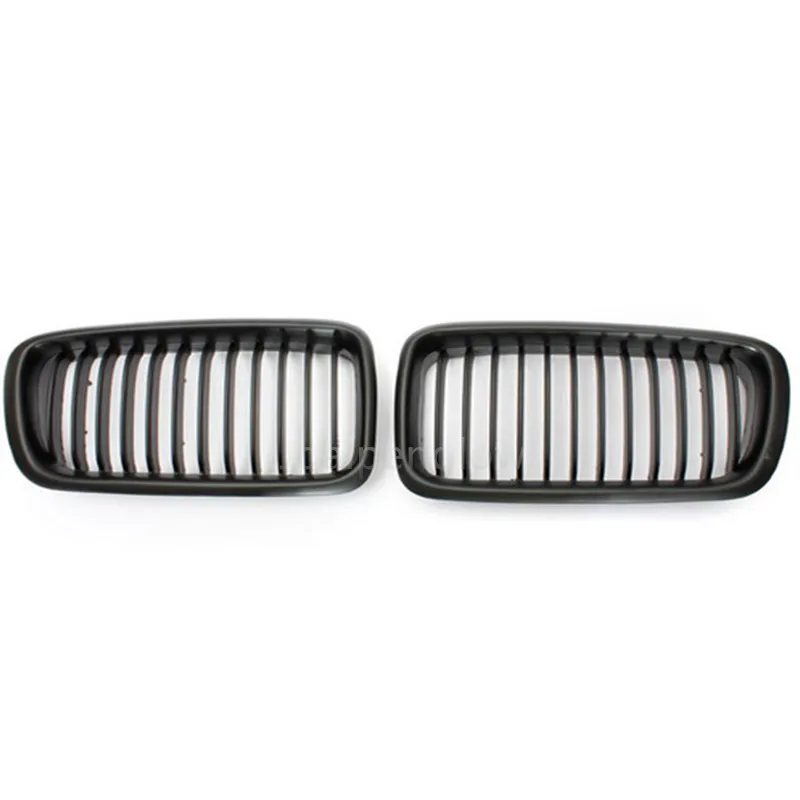 

Front Bumper Kidney Hoods Grille For 98-01 BMW E38 740 750 4DR Sedan Matte Black