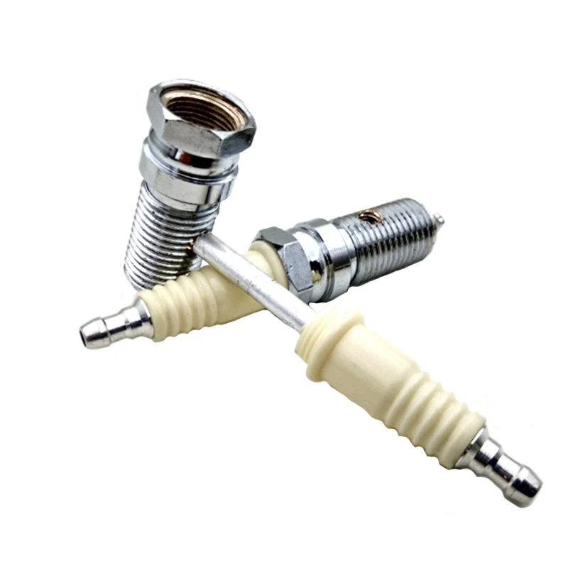 

New Arrival Metal Pipes White Mini Spark Plug Pipe Weed Tobacco Smoking Pipes - Fast Shipping