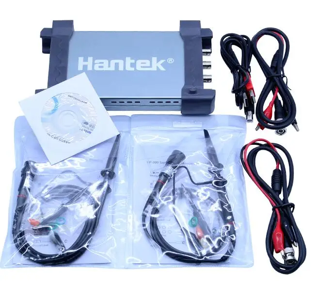 Hantek 6254BC PC USB осциллограф 4 канала 250 МГц 1GSa/s функция записи и воспроизведения сигнала Портативный Osciloscopio - Цвет: Without color box