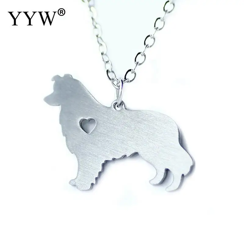 Stainless steel chain necklaces mens Dog pendant necklace Retro Style