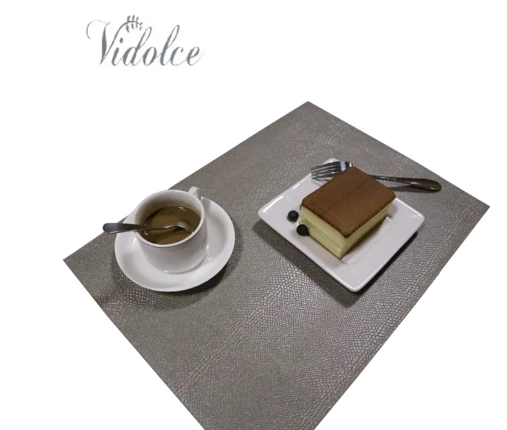 

1pcs Rectangle High-quality leather Placemat Waterproof Heat Resitant Cleaning Dinning Mat Table Pad