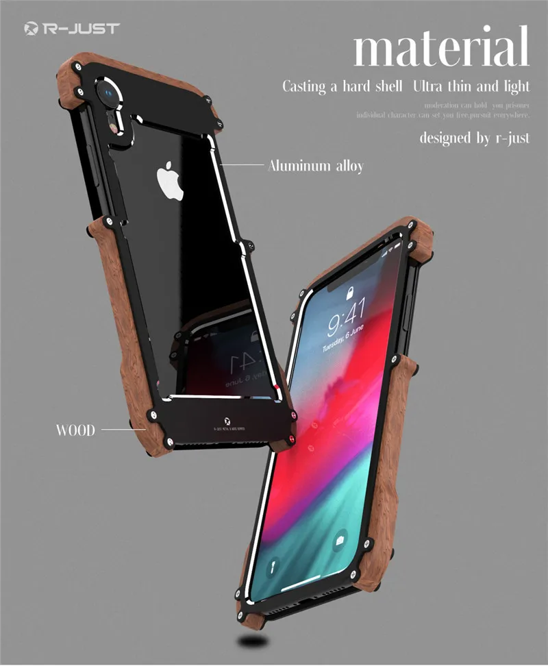 For iPhone 5 5s SE Wood Bumper Case Strong Hybrid Tough Shockproof Armor Phone Back Case for iPhone Xr 6S Plus 8 7 Xs MAX Cover